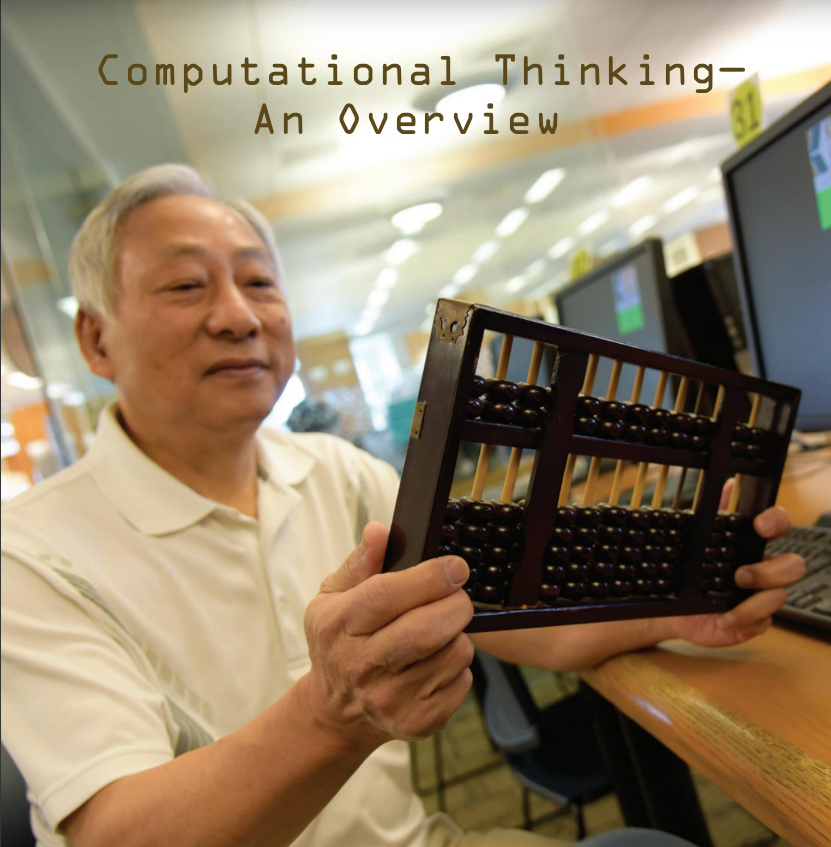 Paul S. Wang holding an abacus (2018)